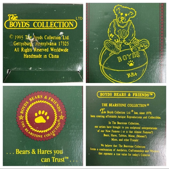 The Bearstone Collection Boyds Bears & Friends: Larry Nuthin' But Net 19… - Picture 11 of 15